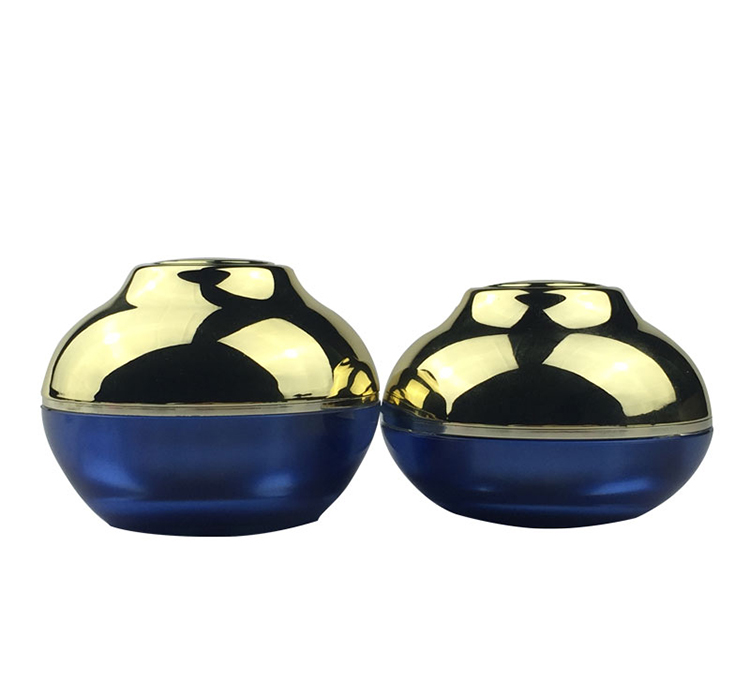 RO-CJ007 Jewelry blue bowl empty cosmetic jars