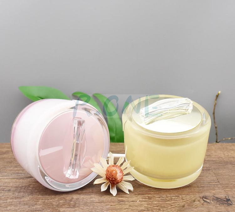 Cosmetic jar, plastic container; plastic jar; acrylic jar, cosmetic bottle; makeup packaging