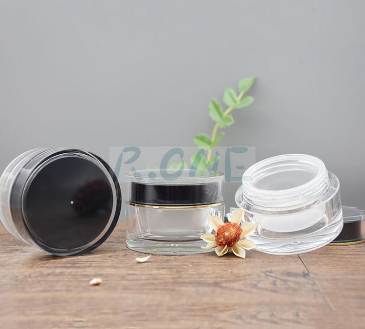 Cosmetic jar, plastic container; plastic jar; acrylic jar, cosmetic bottle; makeup packaging