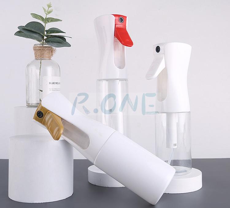 Continuous fine mist sprayer bottle