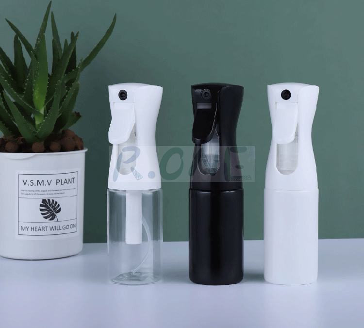 Continuous fine mist sprayer plastic bottles